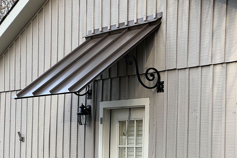 Completed residential awning installation services