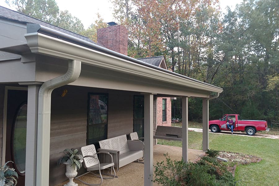 Completed Gutter Helmet installation