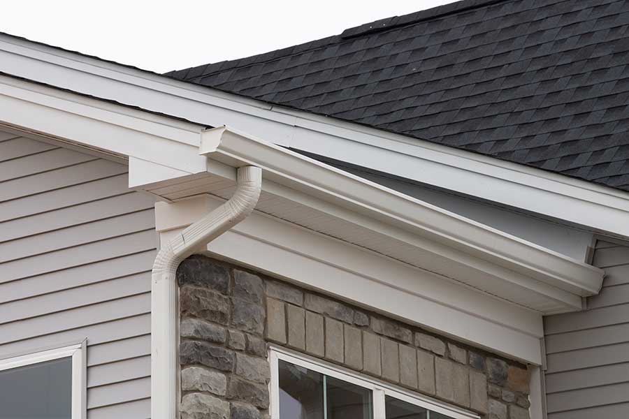 Residential gutter installation project
