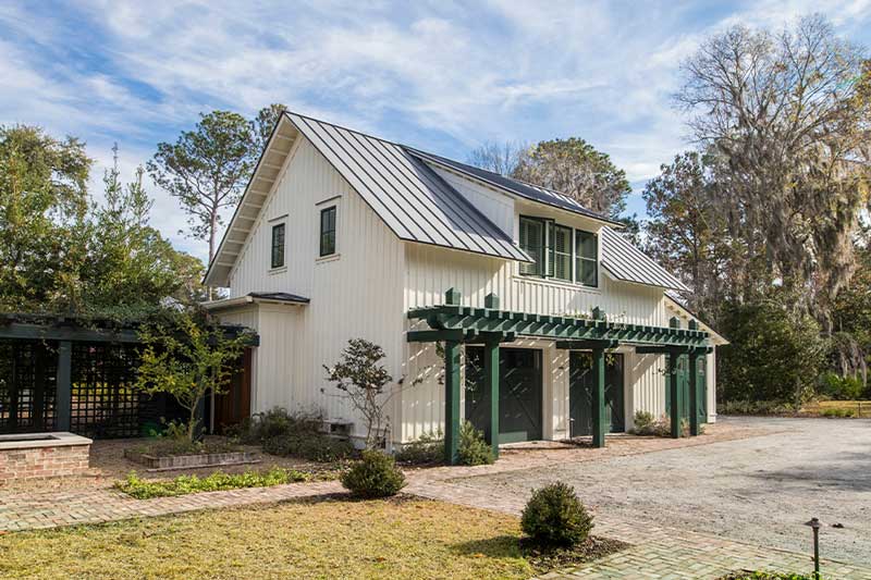 House with double hung windows